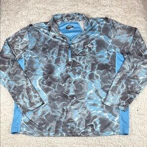 Habit Men's Long Sleeve Black Fork Mountain 1/4 Zip Performance Layer, Size XXL